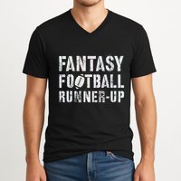Drafting Fantasy Football Runner Up Goddess Newbie Commish V-Neck T-Shirt