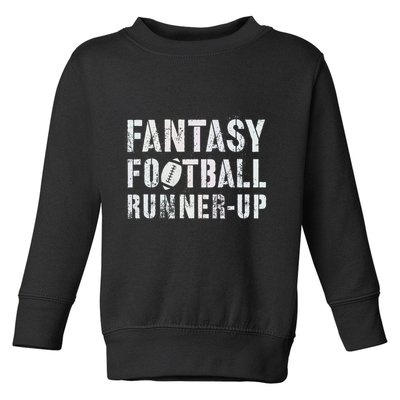 Drafting Fantasy Football Runner Up Goddess Newbie Commish Toddler Sweatshirt