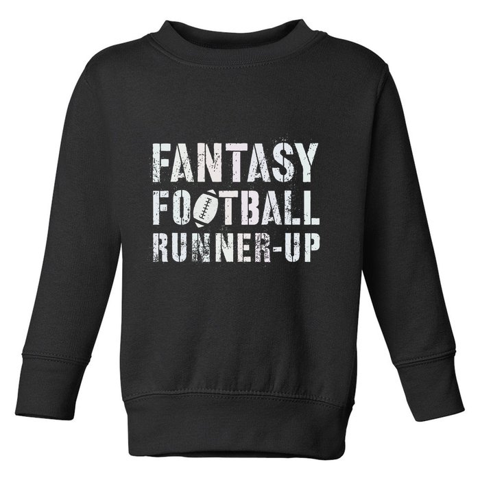 Drafting Fantasy Football Runner Up Goddess Newbie Commish Toddler Sweatshirt