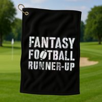Drafting Fantasy Football Runner Up Goddess Newbie Commish Golf Towel