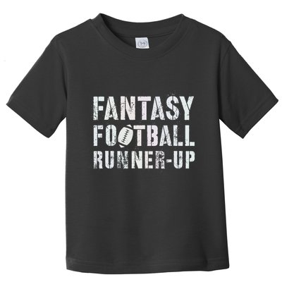 Drafting Fantasy Football Runner Up Goddess Newbie Commish Toddler T-Shirt