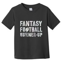 Drafting Fantasy Football Runner Up Goddess Newbie Commish Toddler T-Shirt
