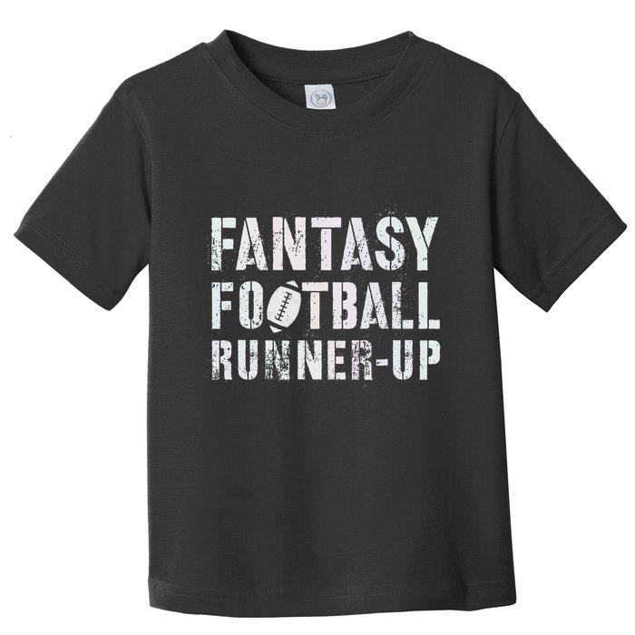 Drafting Fantasy Football Runner Up Goddess Newbie Commish Toddler T-Shirt