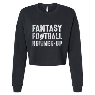 Drafting Fantasy Football Runner Up Goddess Newbie Commish Cropped Pullover Crew