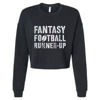 Drafting Fantasy Football Runner Up Goddess Newbie Commish Cropped Pullover Crew