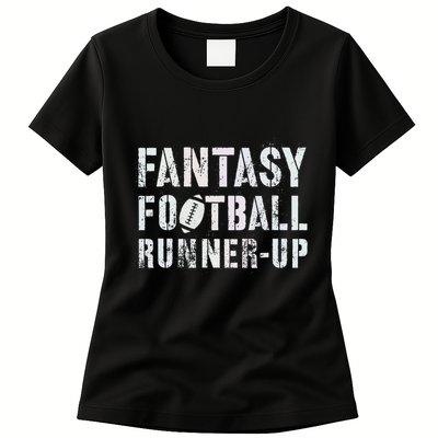 Drafting Fantasy Football Runner Up Goddess Newbie Commish Womens T-Shirt