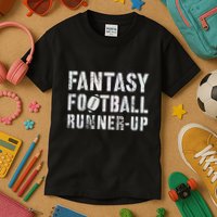 Drafting Fantasy Football Runner Up Goddess Newbie Commish Kids T-Shirt