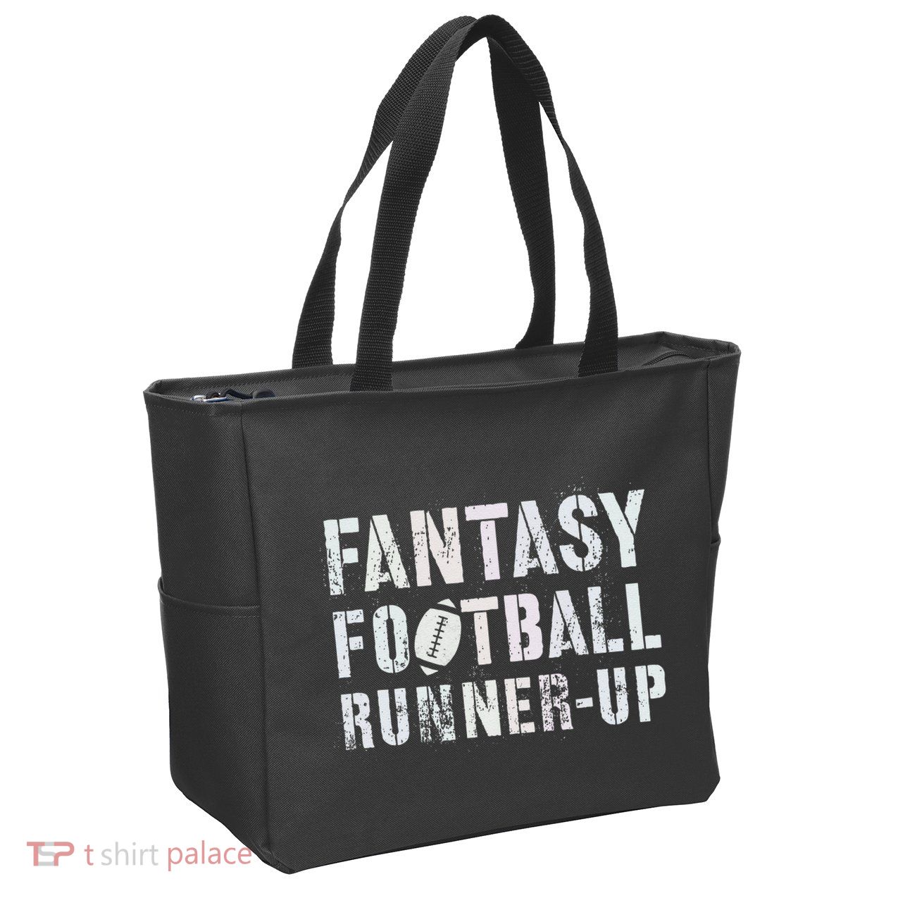 Drafting Fantasy Football Runner Up Goddess Newbie Commish Zip Tote Bag