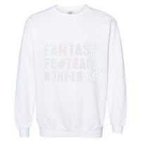 Drafting Fantasy Football Runner Up Goddess Newbie Commish Garment-Dyed Sweatshirt