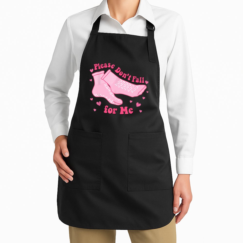 Dont Fall For Me Valentines Day Non Slip Socks Nurse Pct Cna Apron