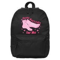Dont Fall For Me Valentines Day Non Slip Socks Nurse Pct Cna 16 in Basic Backpack
