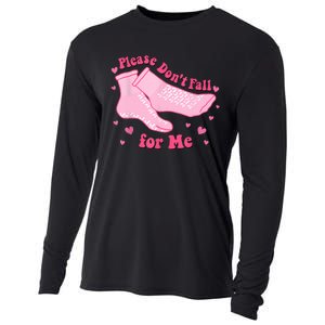 Dont Fall For Me Valentines Day Non Slip Socks Nurse Pct Cna Cooling Performance Long Sleeve Crew