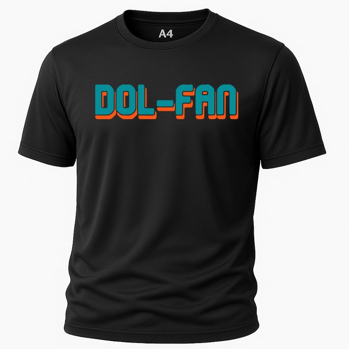 Dol Fan Football Gift For Miami Fan Cooling Performance Crew T-Shirt