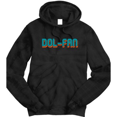 Dol Fan Football Gift For Miami Fan Tie Dye Hoodie