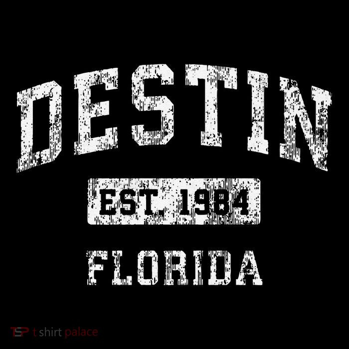 Destin Florida Fl Vintage Established Tall T-Shirt