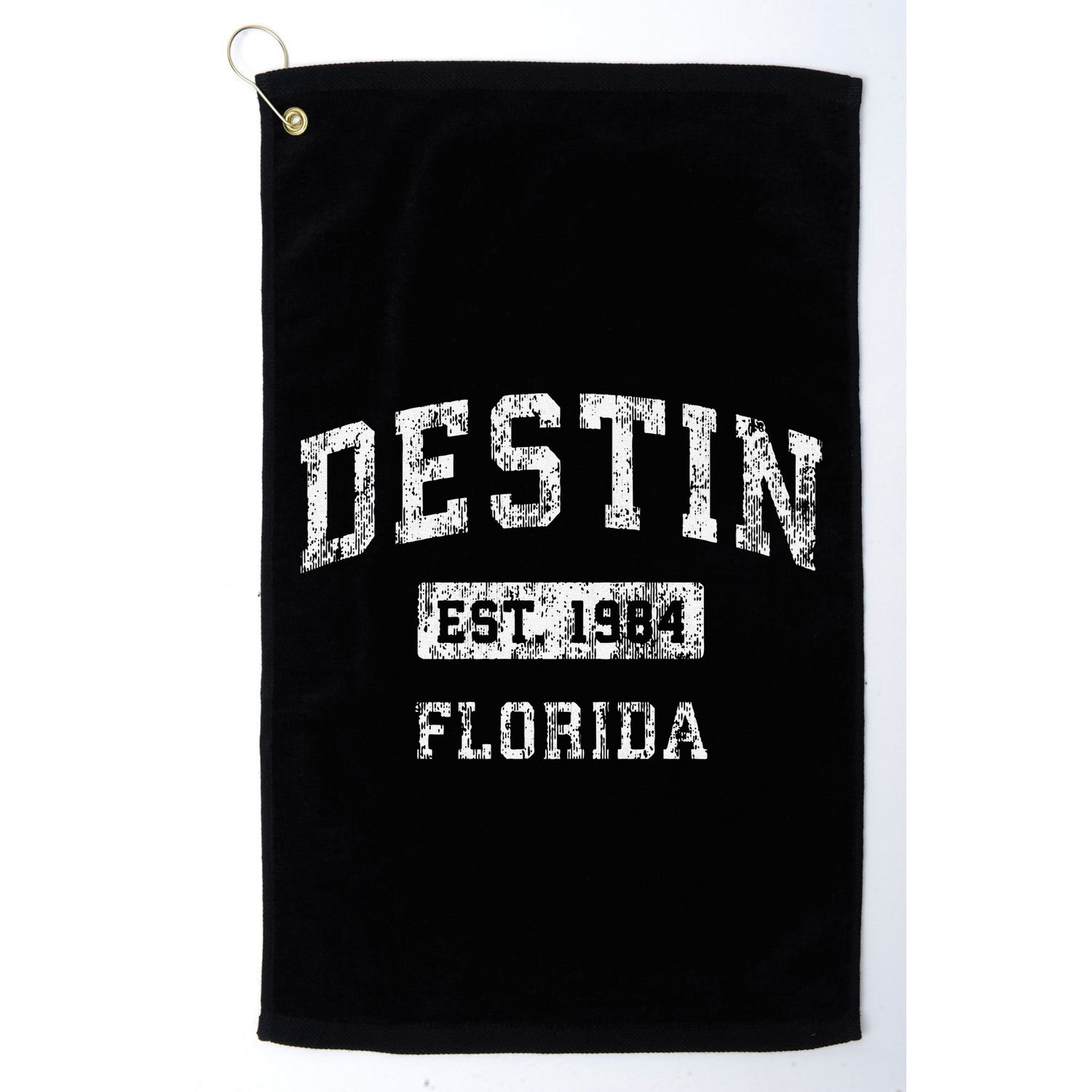 Destin Florida Fl Vintage Established Golf Towel