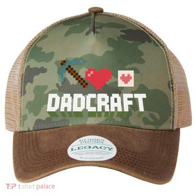 Dadcraft Funny Father's Day Gamer Gift Legacy Tie Dye Trucker Hat