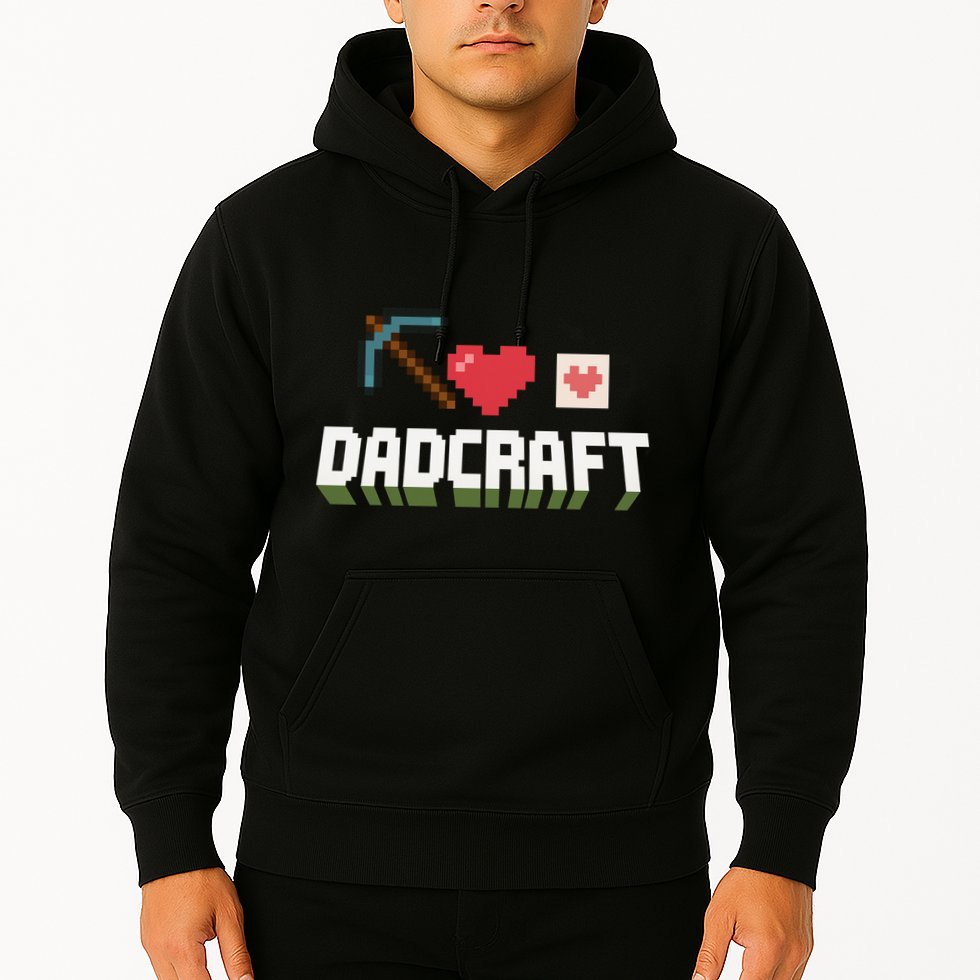 Dadcraft Funny Father's Day Gamer Gift Hoodie
