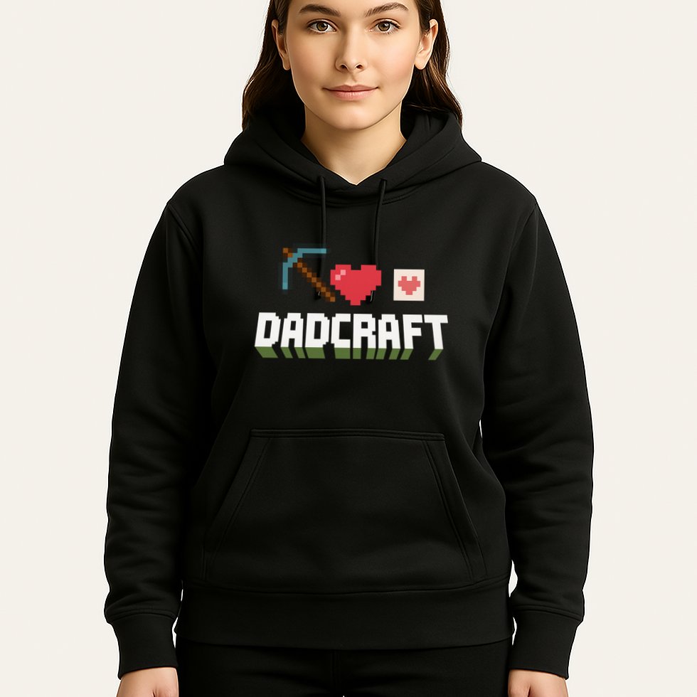 Dadcraft Funny Father's Day Gamer Gift Hoodie