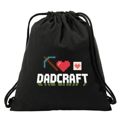 Dadcraft Funny Father's Day Gamer Gift Drawstring Bag