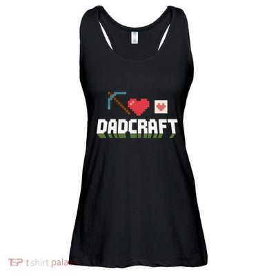 Dadcraft Funny Father's Day Gamer Gift Ladies Essential Flowy Tank