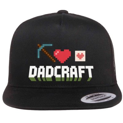 Dadcraft Funny Father's Day Gamer Gift Flatbill Hat