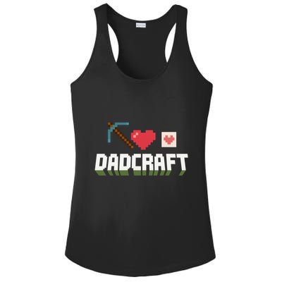 Dadcraft Funny Father's Day Gamer Gift Ladies PosiCharge Competitor Racerback Tank