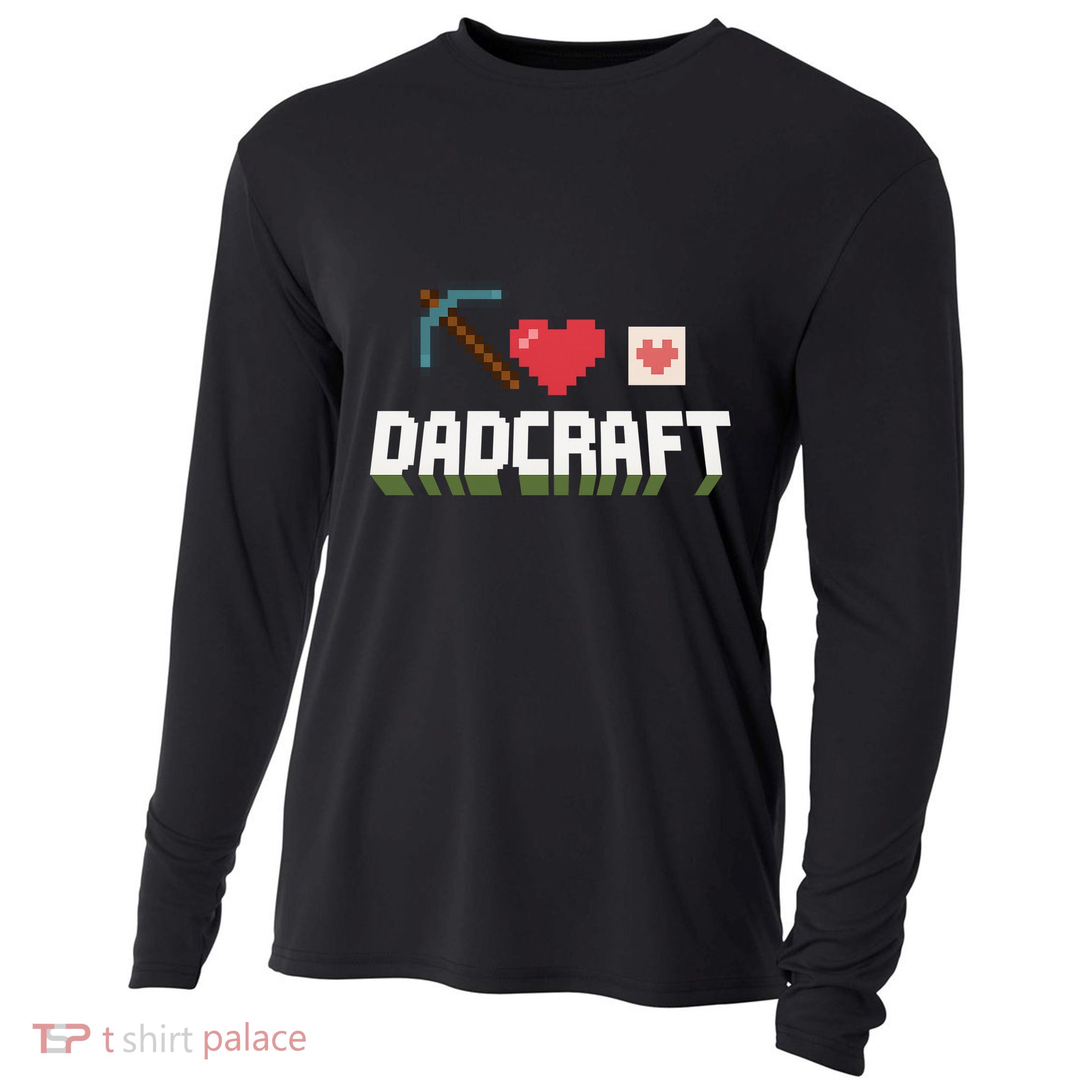 Dadcraft Funny Father's Day Gamer Gift Cooling Performance Long Sleeve Crew