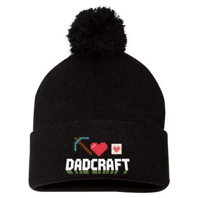 Dadcraft Funny Father's Day Gamer Gift Pom Pom 12in Knit Beanie