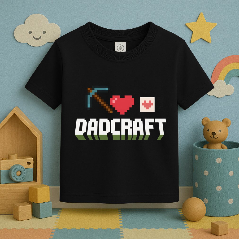 Dadcraft Funny Father's Day Gamer Gift Toddler T-Shirt