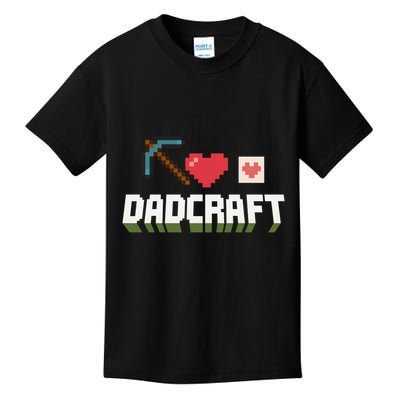 Dadcraft Funny Father's Day Gamer Gift Kids T-Shirt