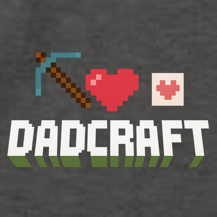 Dadcraft Funny Father's Day Gamer Gift Vector Backpack