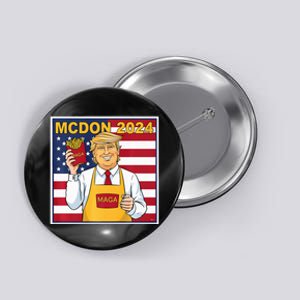 Donalds Famous French Fries Trump Fry Cooking Fries Outfit Premium Button