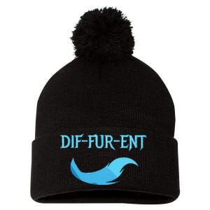 Diffurent Furry Fandom Furries Fan Designs Pom Pom 12in Knit Beanie