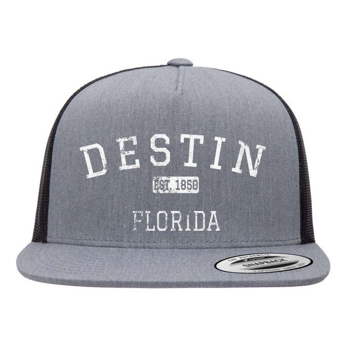 Destin Florida Fl Flat Bill Trucker Hat