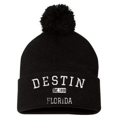 Destin Florida Fl Pom Pom 12in Knit Beanie