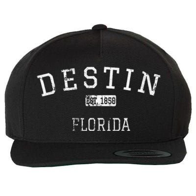 Destin Florida Fl Wool Snapback Cap