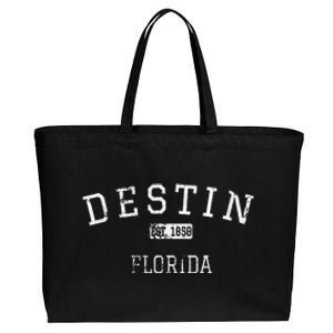 Destin Florida Fl Cotton Canvas Jumbo Tote