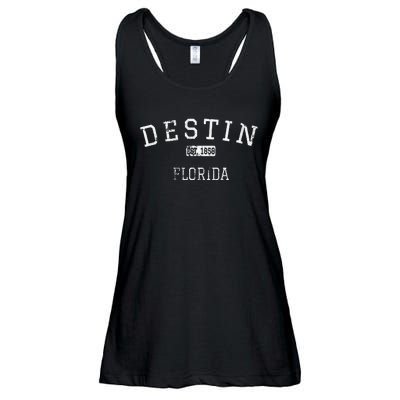 Destin Florida Fl Vintage Ladies Essential Flowy Tank