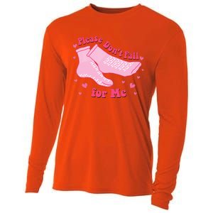 Dont Fall For Me Valentines Day Non Slip Socks Nurse Pct Cna Cooling Performance Long Sleeve Crew