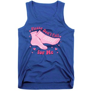 Dont Fall For Me Valentines Day Non Slip Socks Nurse Pct Cna Tank Top