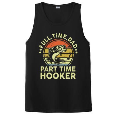 Dad Fishing Fathers Day Gift Part Time Hooker Funny PosiCharge Competitor Tank