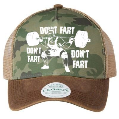 Don't Fart Funny Fitness Gym Workout Weights Squat Legacy Tie Dye Trucker Hat