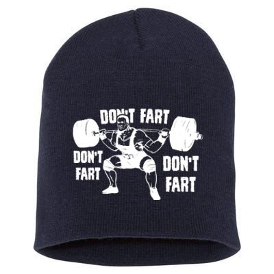 Don't Fart Funny Fitness Gym Workout Weights Squat Short Acrylic Beanie