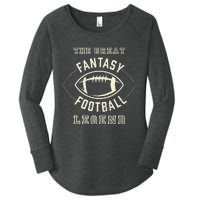 Distressed Fantasy Football Legend Women's Perfect Tri Tunic Long Sleeve Shirt