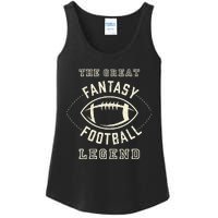 Distressed Fantasy Football Legend Ladies Essential Tank