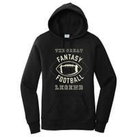 Distressed Fantasy Football Legend Women's Pullover Hoodie