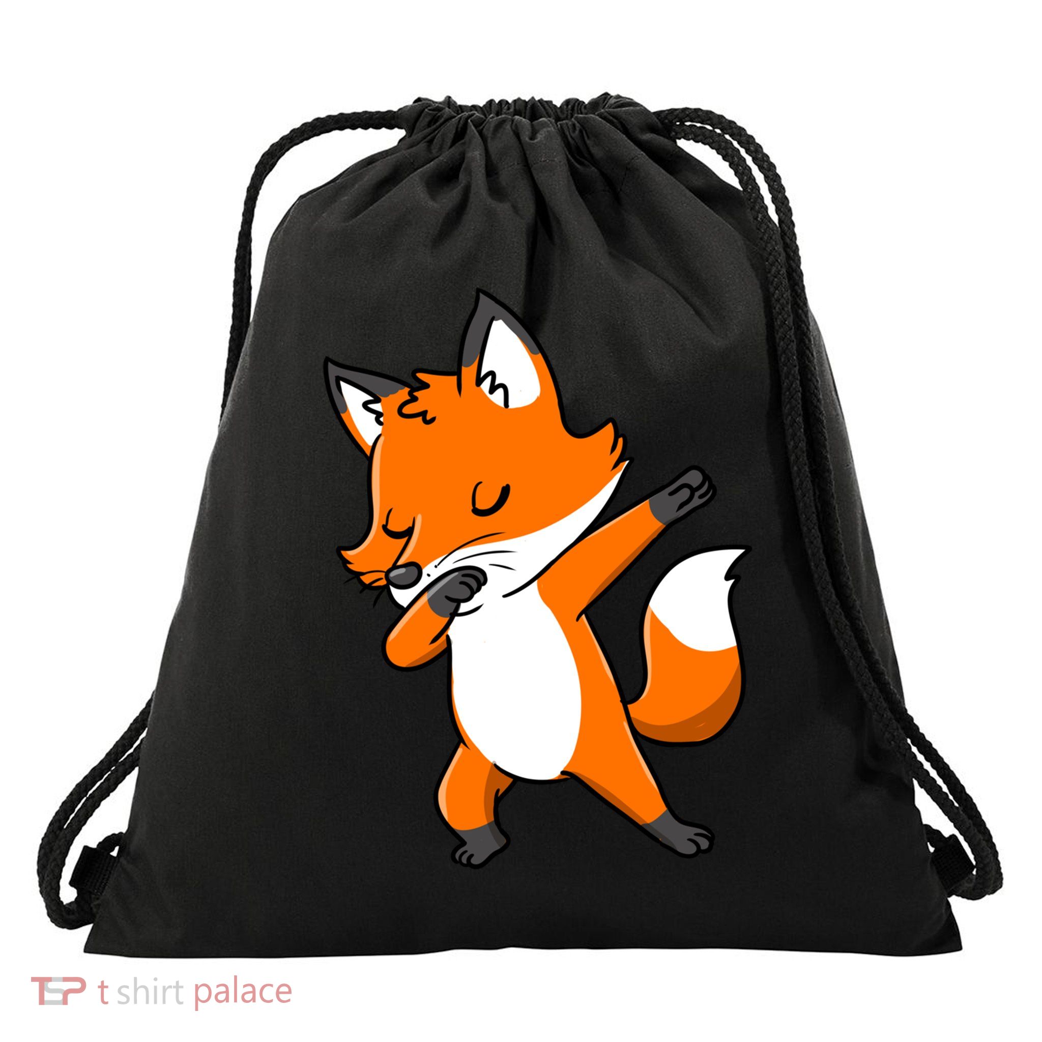 Dabbing Fox For Fox Lover Meaningful Gift Drawstring Bag