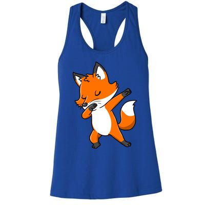 Dabbing Fox For Fox Lover Meaningful Gift Women's Racerback Tank