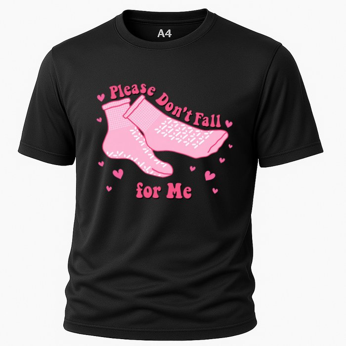 Dont Fall For Me Valentines Day Socks Pct Cna Funny Nurse Cooling Performance Crew T-Shirt